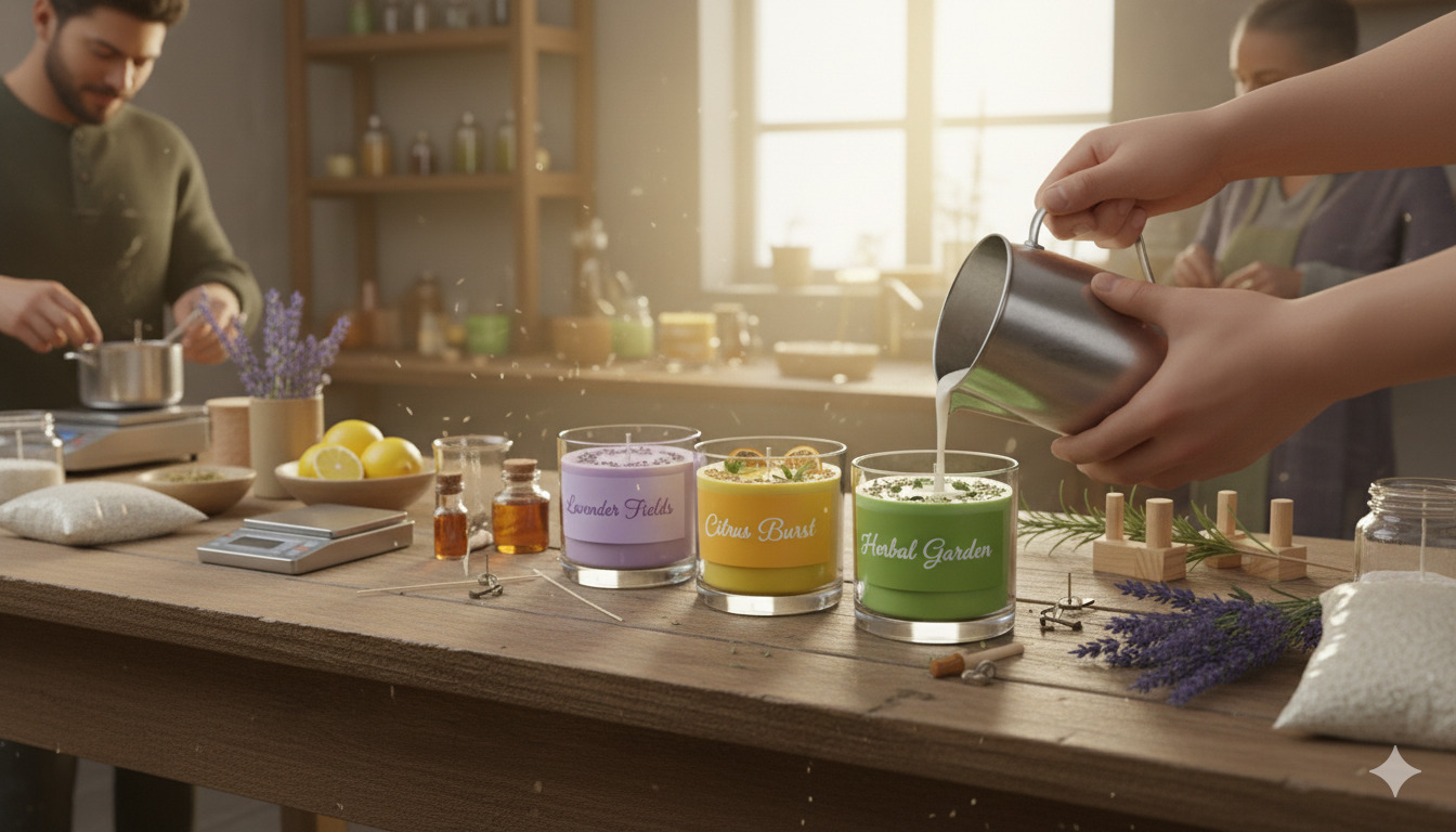 Candle making workshop